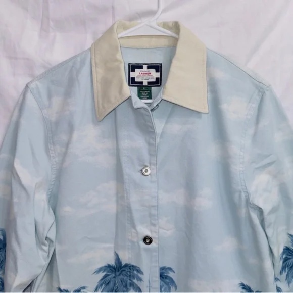 Ralph Lauren Naval Supply Company Blue Barn Jacket Coat Tropical Nautical NWOT - Picture 4 of 7